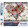 Image de Figured'Art Diamond Painting set Volwassenen 40x50 cm Hart Graffiti - 5D DIY Art full drill vierkante diamant - Opgerold canvas