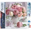 Image de Figured'Art Diamond Painting set Volwassenen 40x50 cm Boeket rozen - 5D DIY Art full drill vierkante diamant - Opgerold canvas