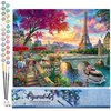 Image de Figured'Art Schilderen op Nummer Volwassenen canvas Diner aan de oevers van de Seine - Handwerk acrylverf Kit DIY Compleet - 40x50cm zonder frame