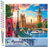 Image de Figured'Art Schilderen op Nummer Volwassenen canvas Londen in de lente - Handwerk acrylverf Kit DIY Compleet - 40x50cm zonder frame
