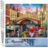 Image de Figured'Art Schilderen op Nummer Volwassenen canvas Rialto-brug - Handwerk acrylverf Kit DIY Compleet - 40x50cm zonder frame