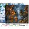 Image de Figured'Art Schilderen op Nummer Volwassenen met lijst - Kamperen onder een gerst - Handwerk acrylverf Kit DIY Compleet - 40x50cm Canvas al ingelijst