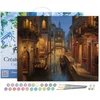 Image de Figured'Art Schilderen op Nummer Volwassenen met lijst - Flamboyante kanalen - Handwerk acrylverf Kit DIY Compleet - 40x50cm Canvas al ingelijst