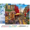 Image de Figured'Art Schilderen op Nummer Volwassenen met lijst - Romantisch uitzicht in Parijs - Handwerk acrylverf Kit DIY Compleet - 40x50cm Canvas al ingelijst