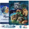 Image de Figured'Art Diamond Painting set Volwassenen 40x50 cm met lijst Dieren van de jungle - 5D DIY Art full drill vierkante diamant - Canvas al ingelijst