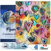 Image de Figured'Art Diamond Painting set Volwassenen 40x50 cm met lijst Harten - 5D DIY Art full drill vierkante diamant - Canvas al ingelijst