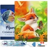 Image de Figured'Art Diamond Painting set Volwassenen 40x50 cm met lijst Vulpecula en vlinder - 5D DIY Art full drill vierkante diamant - Canvas al ingelijst