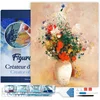 Image de Figured'Art Diamond Painting set Volwassenen 40x50 cm met lijst Vaas met bloemen - Odilon Redon - 5D DIY Art full drill vierkante diamant - Canvas al ingelijst