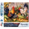 Image de Figured'Art Diamond Painting set Volwassenen 40x50 cm Hanen - 5D DIY Art full drill vierkante diamant - Opgerold canvas