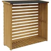 Image de sweeek - Houten houthok met dak en vloer 120x45x120cm