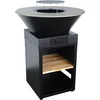 Image de sweeek - Vuurkorf barbecue ø81,5cm met grillrooster, opbergruimte voor hout