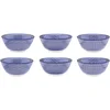 Image de Kom PATTERN Ø15cm - 6 stuks - Donker blauw