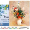 Image de Figured'Art Schilderen op Nummer Volwassenen met lijst - Vaas met Bloemen - Odilon Redon - Handwerk acrylverf Kit DIY Compleet - 40x50cm Canvas al ingelijst