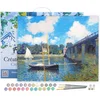 Image de Figured'Art Schilderen op Nummer Volwassenen met lijst - De Brug bij Argenteuil - Monet - Handwerk acrylverf Kit DIY Compleet - 40x50cm Canvas al ingelijst