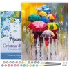 Image de Figured'Art Schilderen op Nummer Volwassenen met lijst - Paraplu's - Handwerk acrylverf Kit DIY Compleet - 40x50cm Canvas al ingelijst