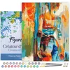 Image de Figured'Art Schilderen op Nummer Volwassenen met lijst - Schoonheid in kleuren - Handwerk acrylverf Kit DIY Compleet - 40x50cm Canvas al ingelijst