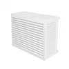 Image de DECOCLIM - Airco omkasting warmtepomp cover buitenunit (H85 x W105 x D51-66 cm) - ombouw - Aluminium - Wit (RAL9010) - Medium