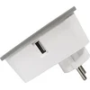 Image de KONYKS, Wi-Fi-contactdoos met Bluetooth 2 USB A met meter 16A, Grijs