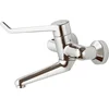 Image de Ideal Standard Ceraplus wandkraan met koppelingen met uitloop 15cm met hendel 18cm veilige sluiting over koud chroom