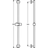 Image de Ideal Standard Idealrain glijstang 90cm voor handdouche 80mm en 100mm chroom