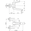 Image de Ideal Standard Ceraplus II - Opbouw wastafelkraan, chroom BC111AA