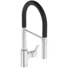 Image de Ideal Standard Gusto - Keukenkraan met flexibele arm en douche, chroom/zwart BD417AA
