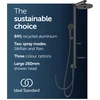 Image de Ideal Standard ALU+ - Doucheset zonder kraan, diameter 26 cm, 2 jets, zijde zwart BD585XG
