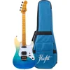Image de Flight Electro Tenor Ukelele - PATHFINDER - Rock Series - Transparent Blue