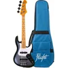 Image de Flight Mini JB Bass Moonburst Elektrische Mini Bas Ukulele met Dual Pickups en 584 mm Mensuur