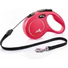 Image de Flexi New Classic Koord - Hondenriem - Rood - M - 5 m