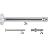 Image de Paulmann 17824 12V-kabelsysteemcomponenten Afbuiger Set van 2 stuks Chroom