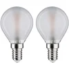 Image de Filament 230 V LED-kogellamp E14 2x250lm 2x3W 2700K Mat