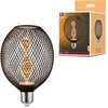 Image de Metallic Glow Standaard 230 V LED Globe E27 Helix 110lm 3,5W 1800K Zwart