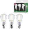 Image de Efficient-Line Filament 230 V LED-kogellamp E14 Set van 3 100 mm 3x525lm 3x2,5W 3000K Helder