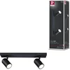 Image de Spotlight Zyli IP44 GU10 230V max. 2x10W dimbaar Zwart mat