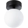 Image de Selection Bathroom LED-plafondlamp Gove IP44 3000K 400lm 230V 5W Zwart mat, Satijn