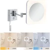 Image de LED-cosmeticaspiegel Jora IP44 White Switch 60lm 230V 3,3W Chroom, Wit, Spiegel