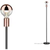 Image de Neordic Staande lamp Nordin E27 max. 20W Zwart, Koper mat Marmer, Metaal