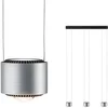 Image de LED-hanglamp Aldan 2700K 3x1570lm / 3x0lm 3x4,8W / 3x4,4W Zwart, Alu geborsteld dimbaar