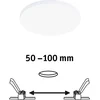 Image de VariFit LED-inbouwpaneel Veluna Edge IP44 rond 90mm 6W 450lm 3000K Wit dimbaar