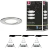 Image de LED-inbouwlamp Nova Basisset star IP44 rond 78 mm GU10 3x6,5W 3x470lm 230V 4000K Staal geborsteld