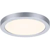 Image de VariFit LED-inbouwpaneel Areo IP44 rond 118mm 6,5W 550lm 3000K Chroom mat