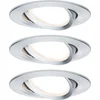Image de LED-inbouwlamp Nova Coin Set van 3 zwenkbaar rond 84 mm 50° Coin 3x6W 3x470lm 230V 2700K Alu gedraaid
