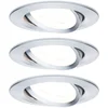 Image de LED-inbouwlamp 3-Step-Dim Nova Basisset zwenkbaar rond 84 mm 50° GU10 3x6,5W 3x460lm 230V dimbaar 2700K Alu gedraaid