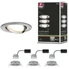 Image de LED-inbouwlamp 3-Step-Dim Nova Coin Basisset zwenkbaar rond 84mm 50° Coin 3x6W 3x470lm 230V dimbaar 2700K Staal geborsteld