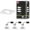 Image de LED-inbouwlamp 3-Step-Dim Nova Coin Basisset zwenkbaar hoekig 84x84mm 50° Coin 3x6W 3x470lm 230V dimbaar 2700K Wit mat