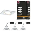 Image de LED-inbouwlamp Nova Plus Coin Basisset zwenkbaar hoekig 84x84mm 50° Coin 3x6W 3x470lm 230V dimbaar 2700K Wit mat