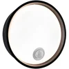 Image de LED-wandarmatuur voor buiten Platomo Schemergestuurde bewegingsmelder (IR) zeewater bestendig IP44 rond 180 mm 3000K 14,5W 1200lm 230V Zwart Kunststof