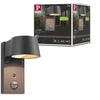 Image de LED-wandarmatuur voor buiten Capea Schemergestuurde bewegingsmelder (IR) insectvriendelijk IP44 96x165 mm Tunable Warm 6W 450lm 230V 98° Antraciet Aluminium