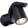 Image de LED-wandarmatuur voor buiten Cuff Schemergestuurde bewegingsmelder (IR) IP44 76x217mm 3000K 10W 700lm 230V 70° Antraciet Aluminium